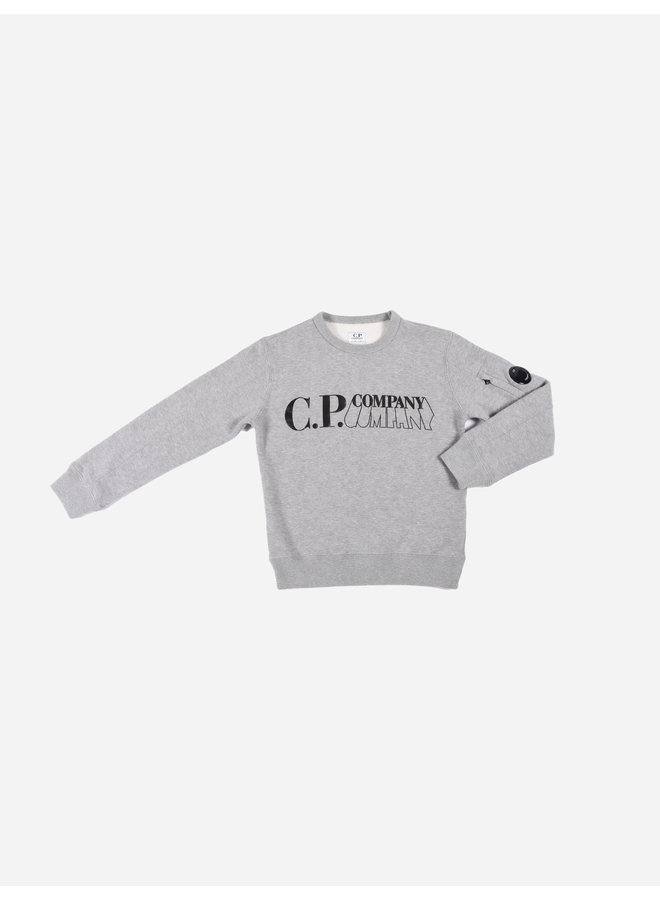 CP Company FW22 - Basic Fleece Sweatshirt - Grey Melange