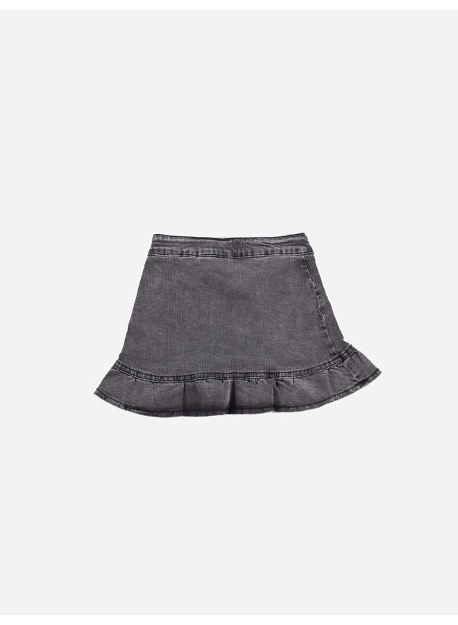 Like Flo FW22 - Ruffle Skirt - Grey Denim