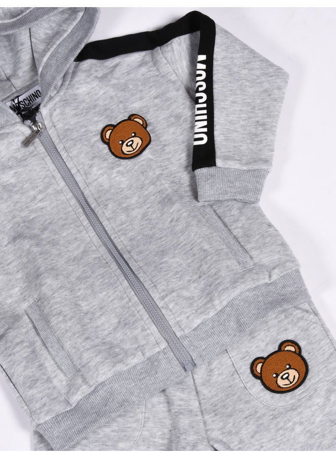 Moschino Kids FW22 - Hooded Tracksuit - Grey