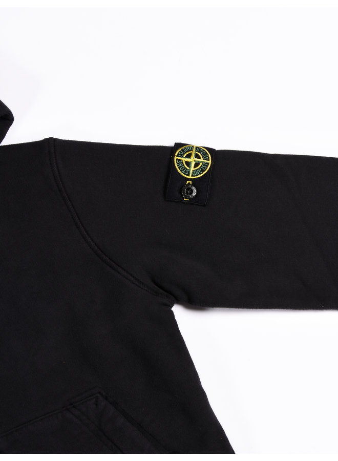 Stone Island FW22- Hooded Full Zipper Sweatshirt - Black