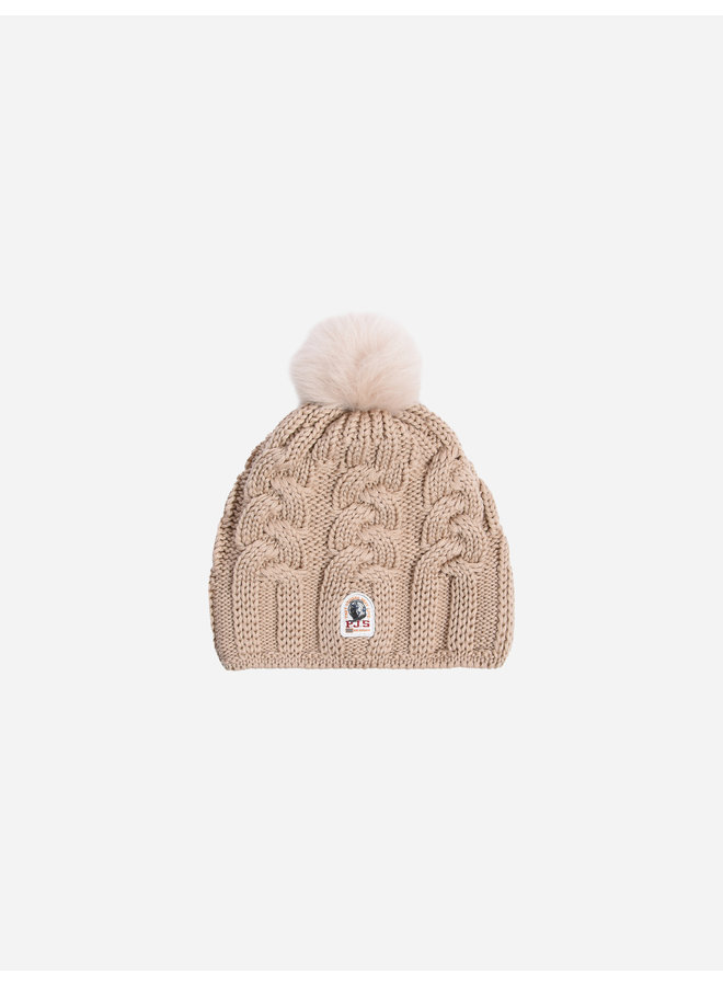 Parajumpers FW22 Cable Hat Girl - Tapioca