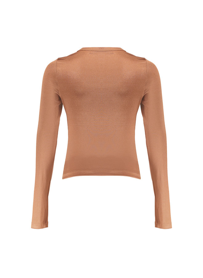 Frankie & Liberty FW22 - Gina Top - Pecan Brown