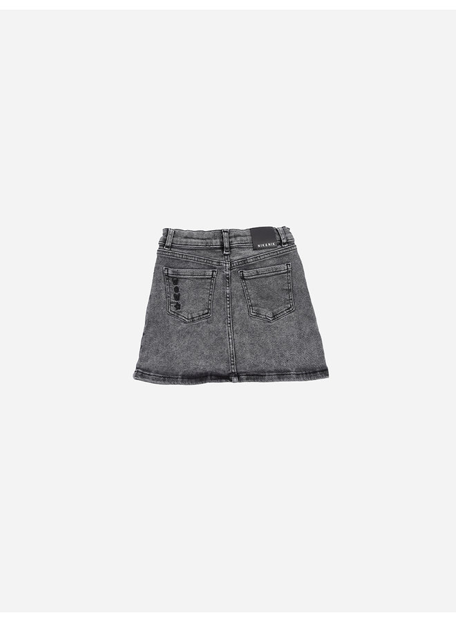 Nik&Nik FW22 - Ferala Denim Skirt - Cloudy Grey