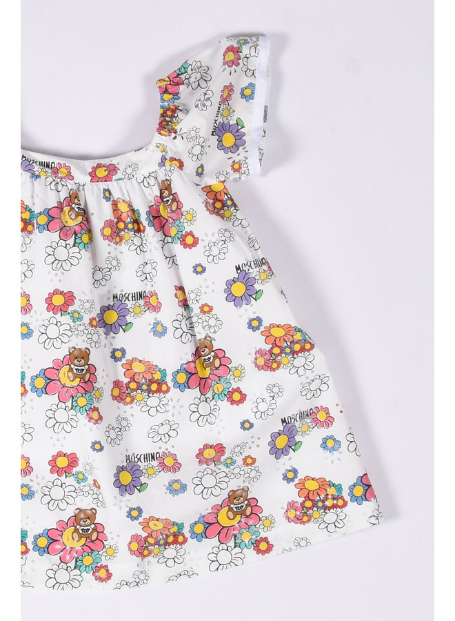 Moschino SS23- Dress - White Toy Flower