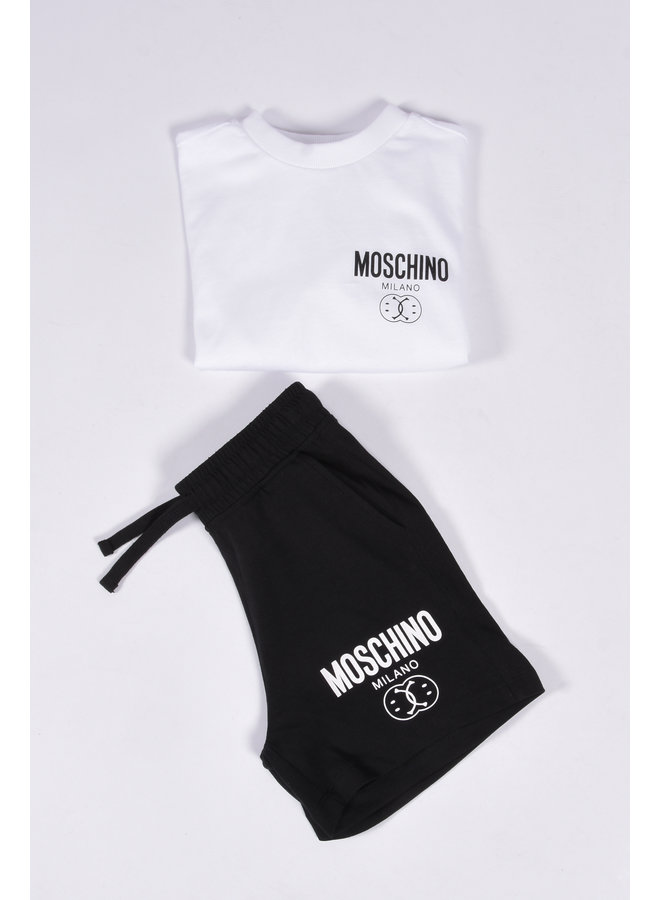 Moschino SS23 - T-shirt and Shorts Set - Bianco