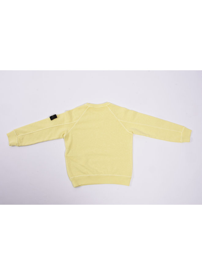 Stone Island SS23 - Felpa Logo-Patch Sweatshirt - Lemon