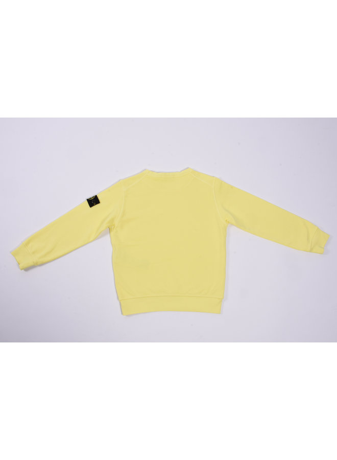 Stone Island SS23 - Felpa Logo-Patch Crewneck Sweatshirt - Lemon