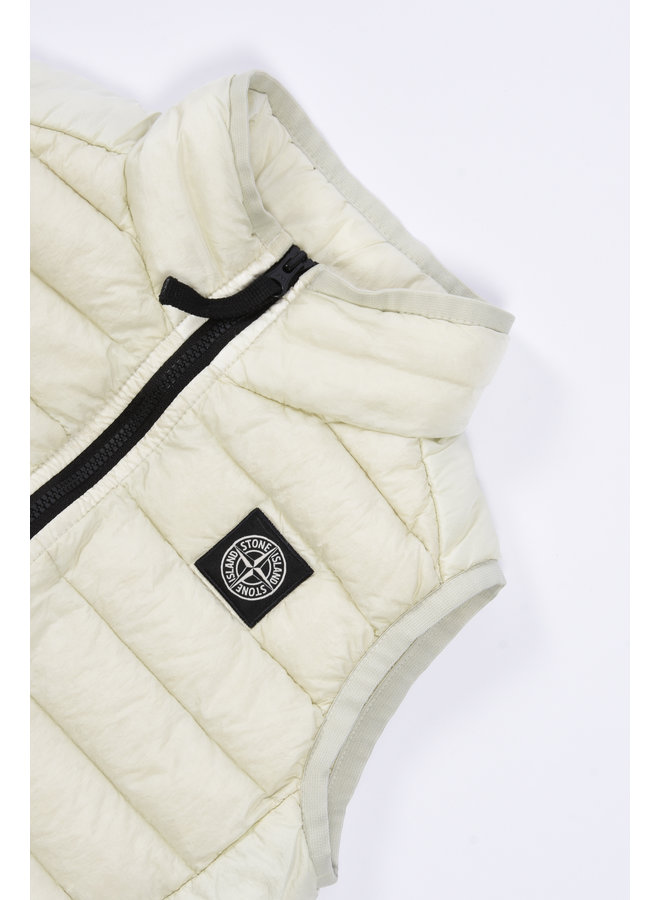 Stone Island SS23 - Logo-Patch Down Bodywarmer - Pearl Grey