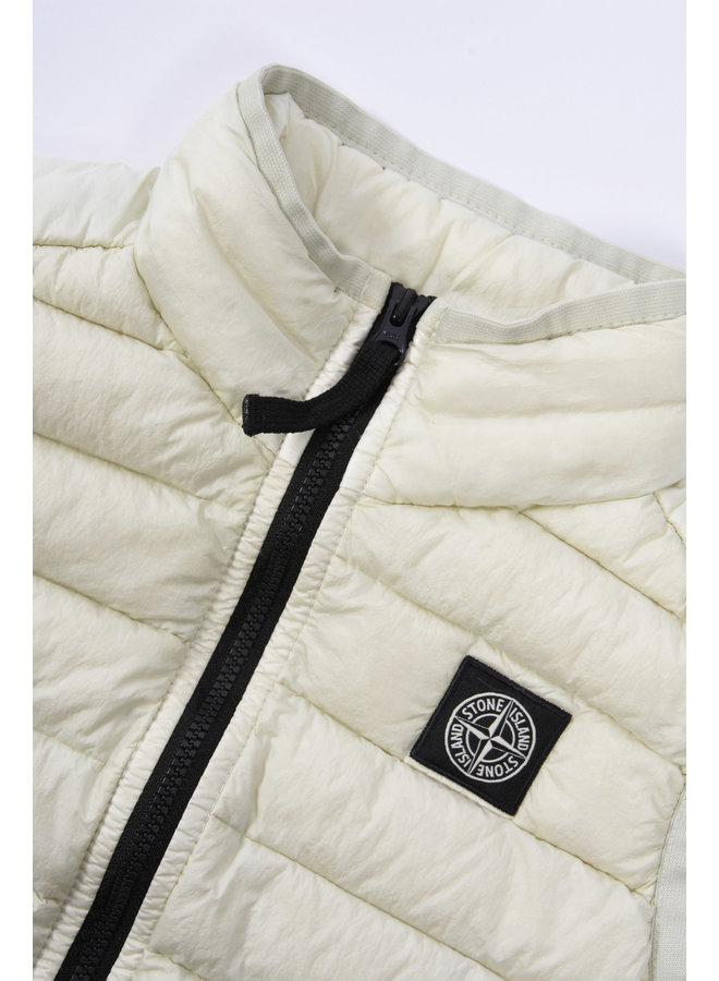 Stone Island SS23 - Logo-Patch Down Bodywarmer - Pearl Grey