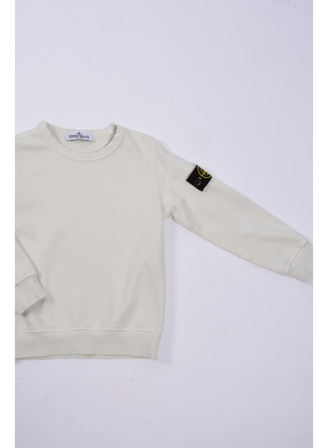 Stone Island SS23 - Felpa Logo-Patch Crewneck Sweatshirt - Pearl Grey