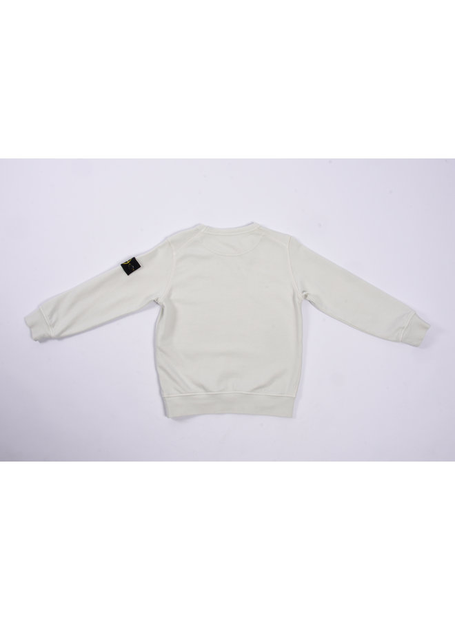 Stone Island SS23 - Felpa Logo-Patch Crewneck Sweatshirt - Pearl Grey