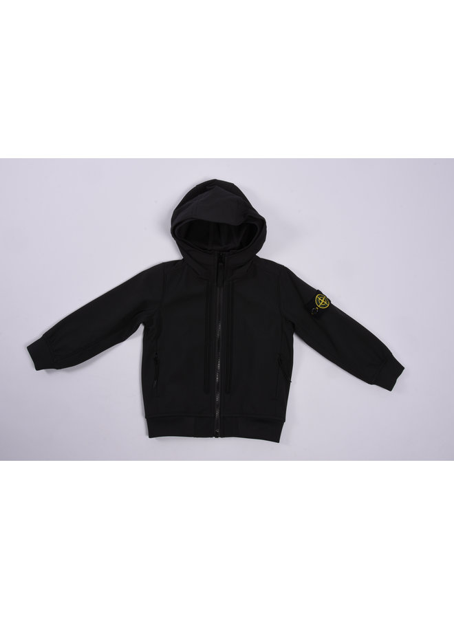 Stone Island SS23 - Logo-Patch Soft Shell Jacket - Black