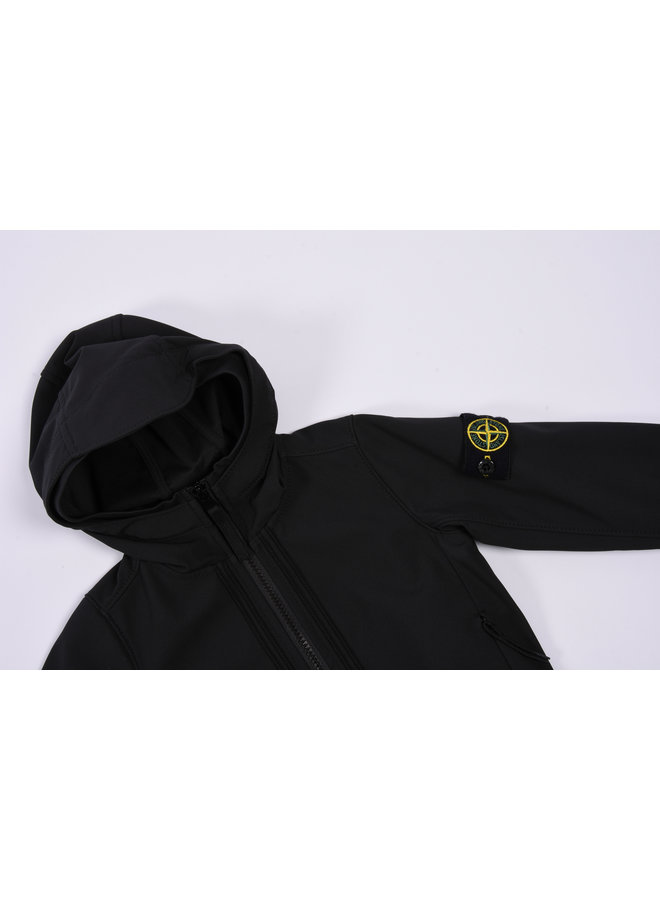 Stone Island SS23 - Logo-Patch Soft Shell Jacket - Black