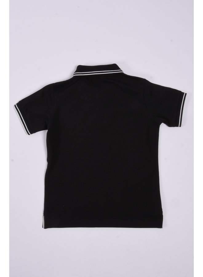 Stone Island - Polo Shirt Logo-Patch - Black