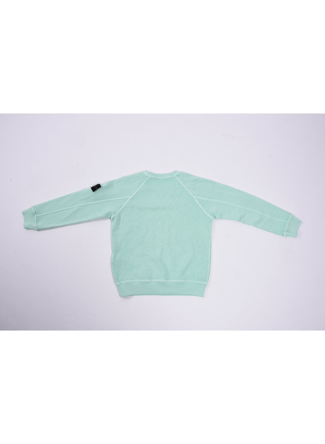 Stone Island SS23 - Felpa Logo-Patch Sweatshirt - Aqua