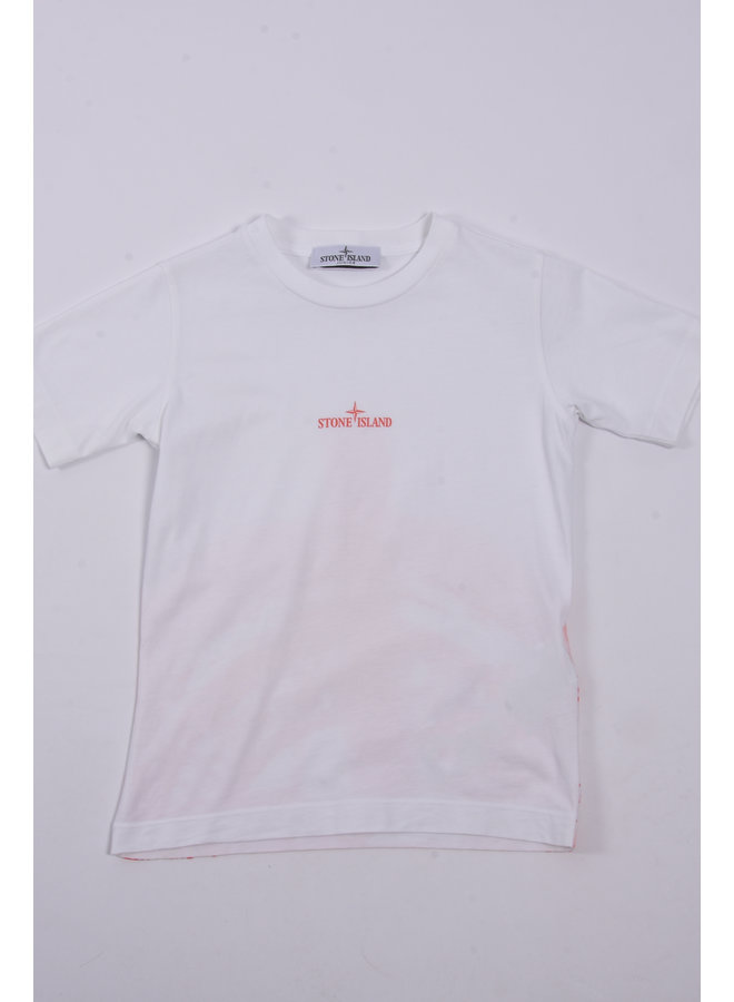 Stone Island SS23 - T-shirt Print 'Compass Coral' - White