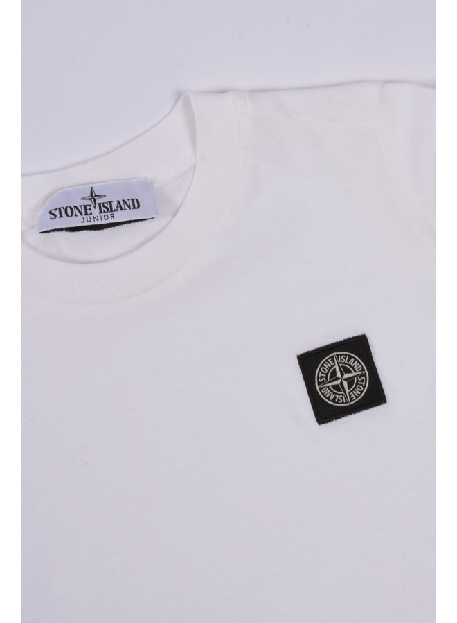Stone Island - T-Shirt Logo-Patch - White