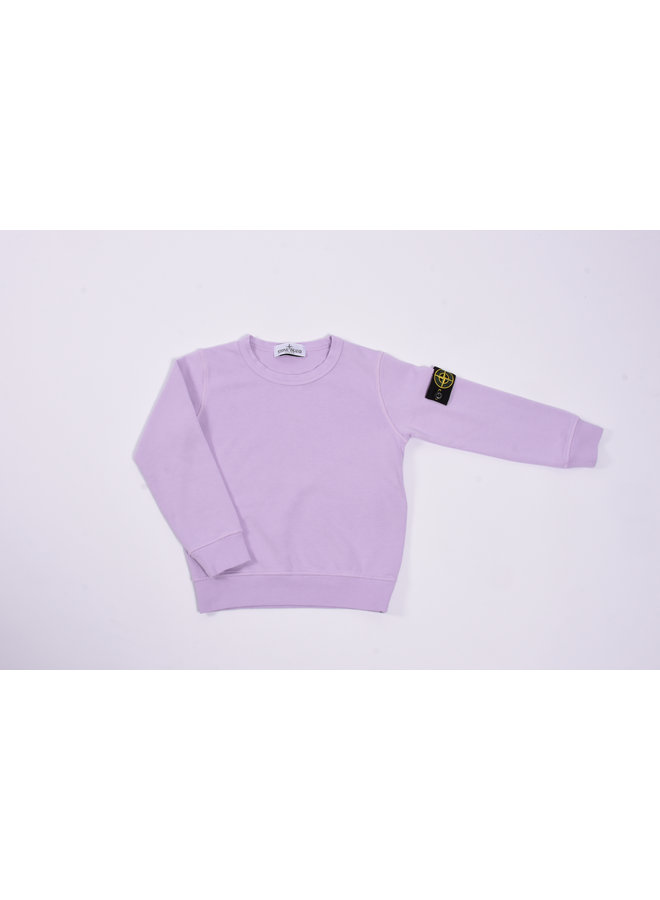 Stone Island SS23 - Felpa Logo-Patch Crewneck Sweatshirt - Lilac