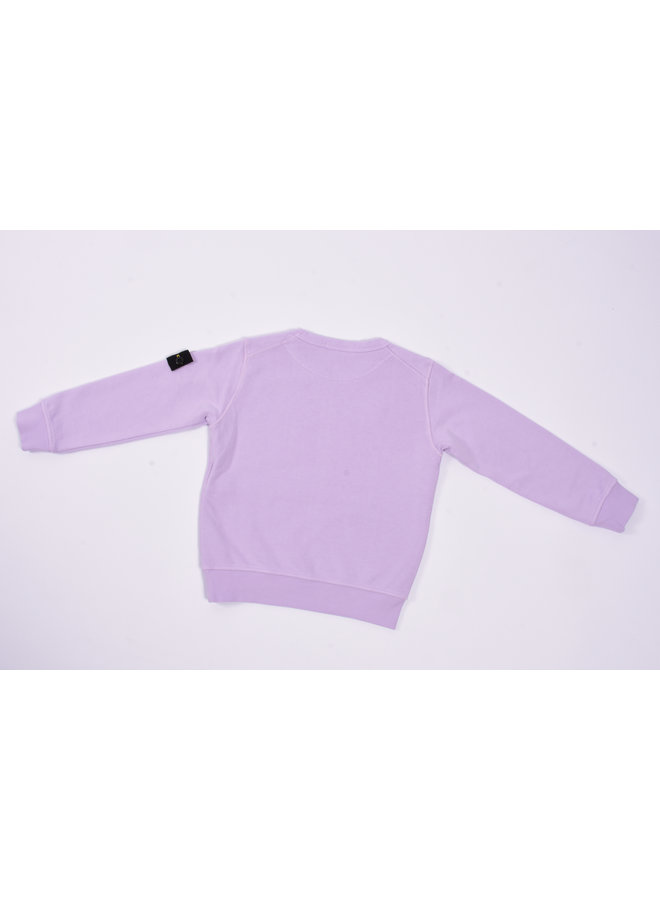 Stone Island SS23 - Felpa Logo-Patch Crewneck Sweatshirt - Lilac