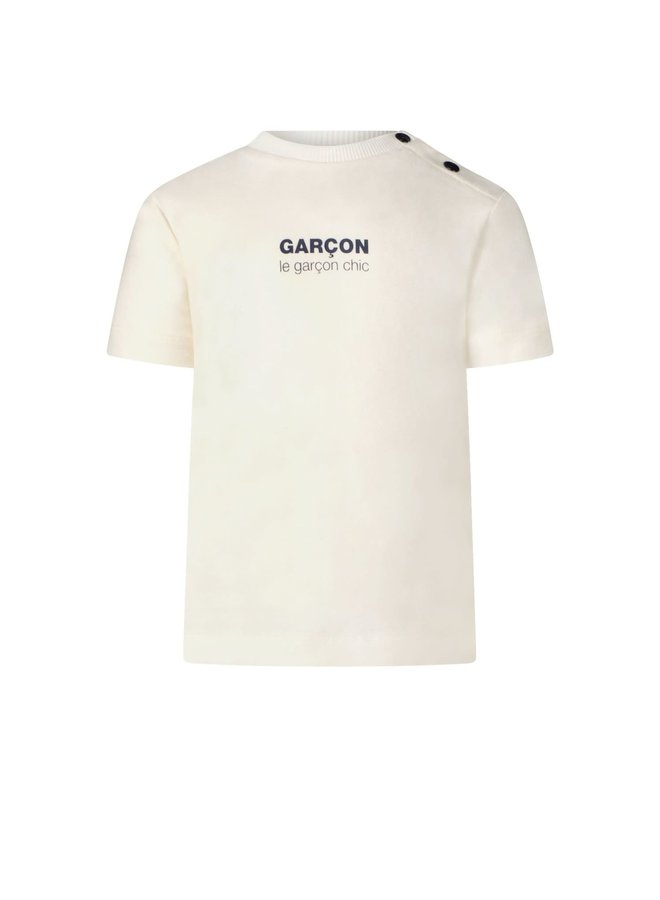 Le Chic SS23 - Garcon baby logo t-shirt - Off White