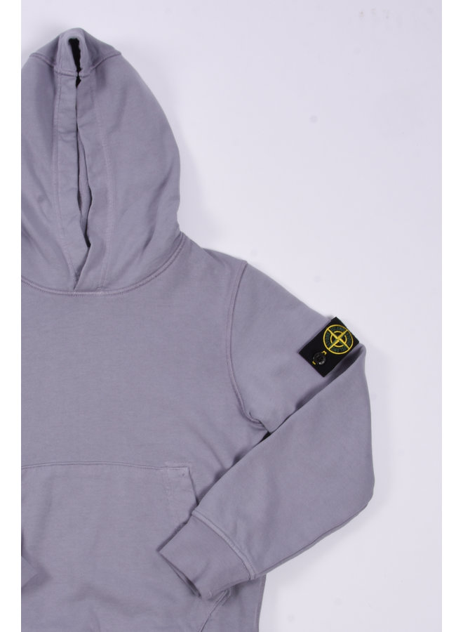 Stone Island SS23 - Felpa Logo-Patch Hoodie - Lavender