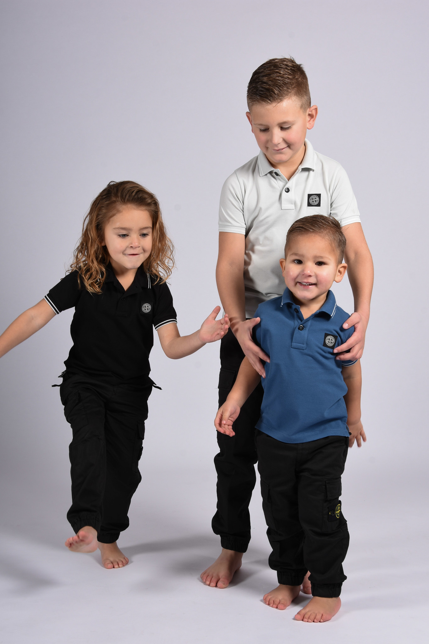 boys stone island polo