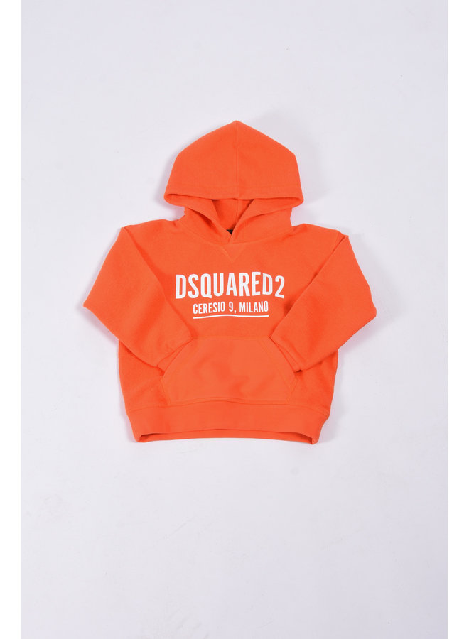 Dsquared2 Kids SS23 - DQ1411 Slouch Fit Hoodie - Orange