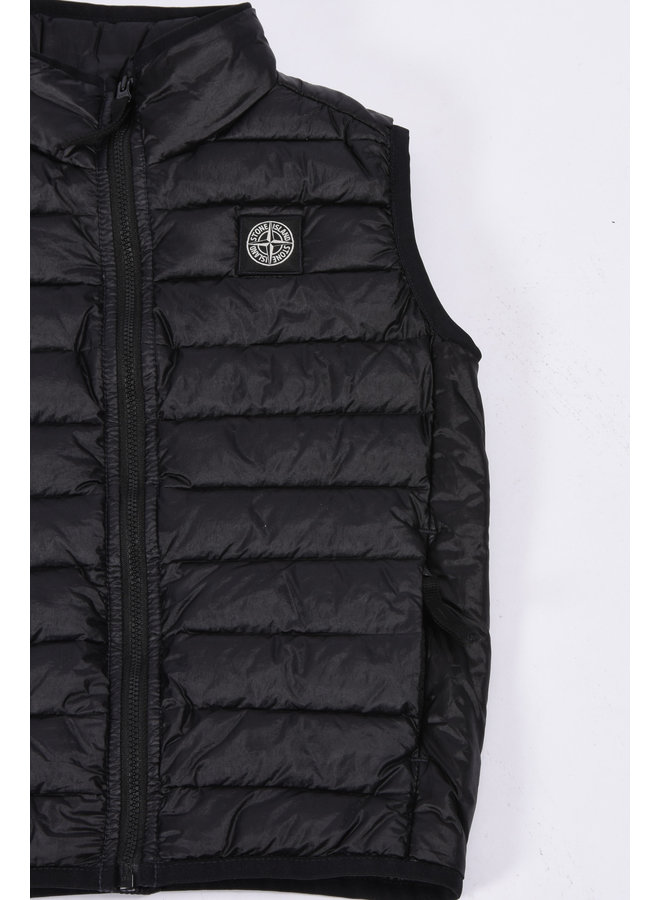 Stone Island SS23 - Logo-Patch Down Bodywarmer - Black