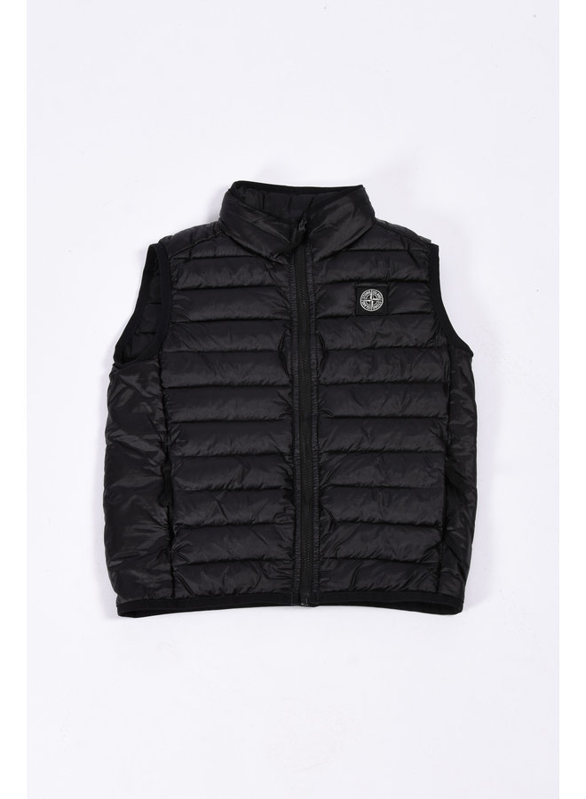 Stone Island SS23 - Logo-Patch Down Bodywarmer - Black