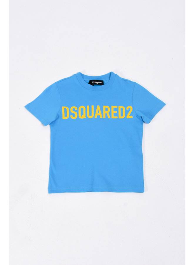 Dsquared2 Kids SS23 - DQ1832 Relax Fit T-shirt - Blue/Yellow