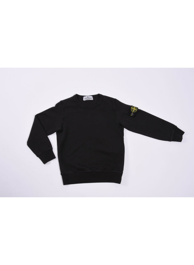 Stone Island - Felpa Logo-Patch Crewneck Sweatshirt - Black