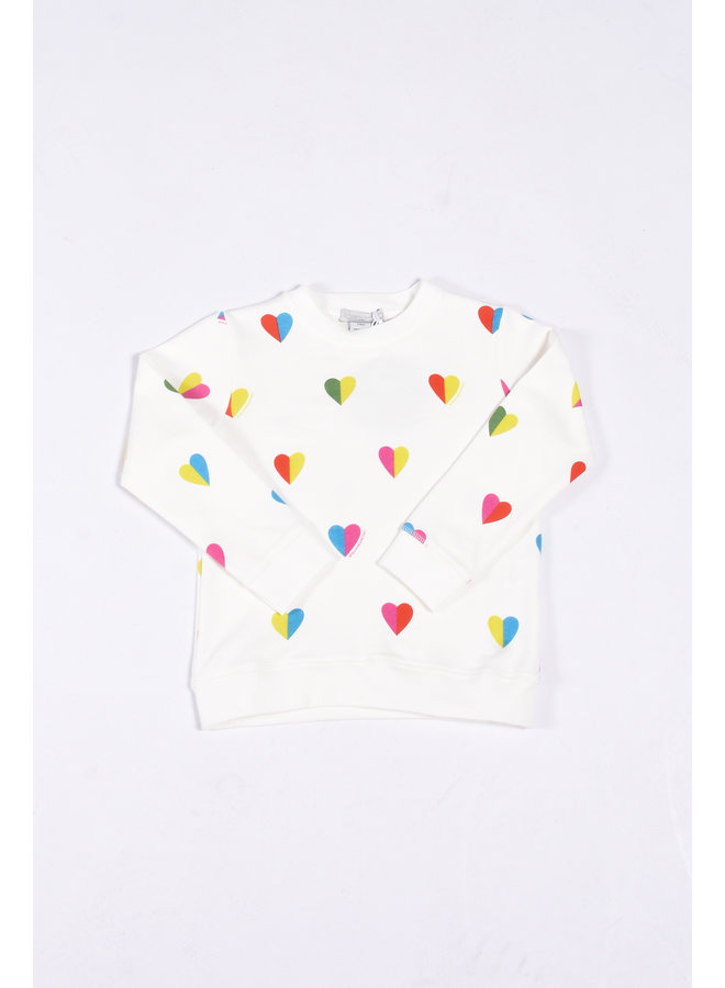 Stella McCartney Girl SS23 - TS4B40 Sweatshirt - Ivory / Colorful