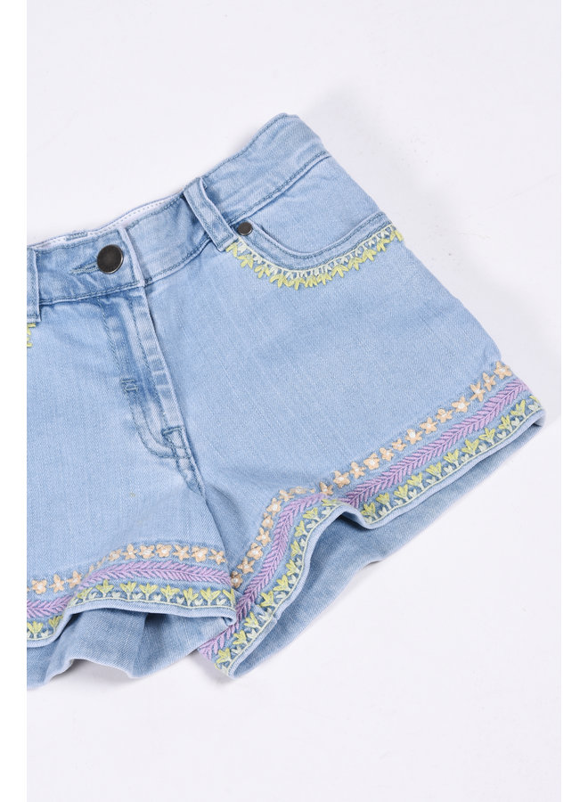 Stella McCartney Girl SS23 - TS6E99 Jeans Shorts - Light Blue