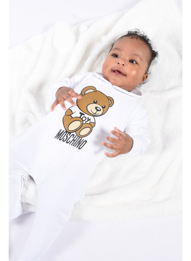 Moschino SS23 - Babygrow Giftbox - Bianco Ottico