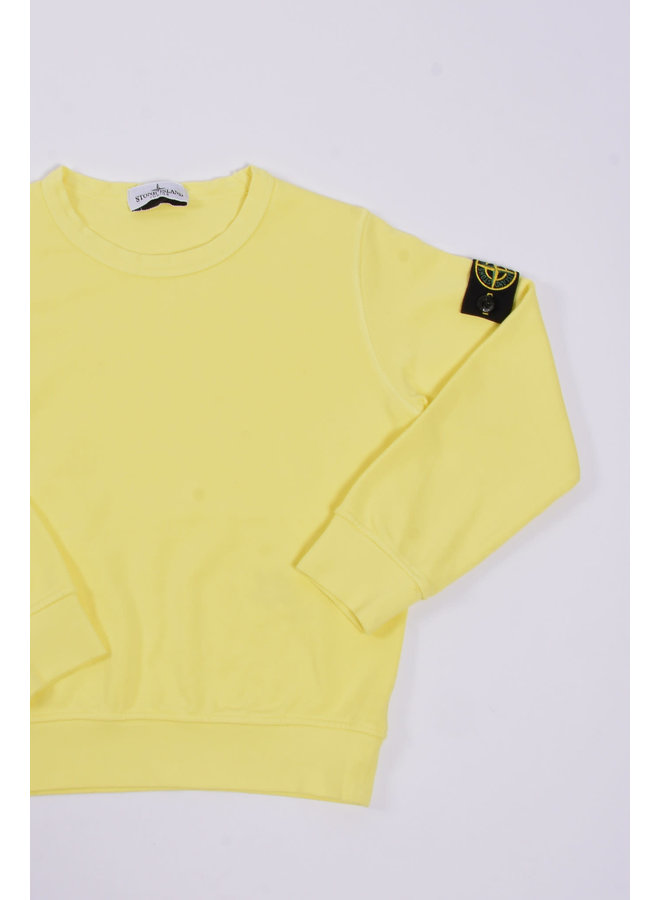 Stone Island SS23 - Felpa Logo-Patch Crewneck Sweatshirt - Lemon