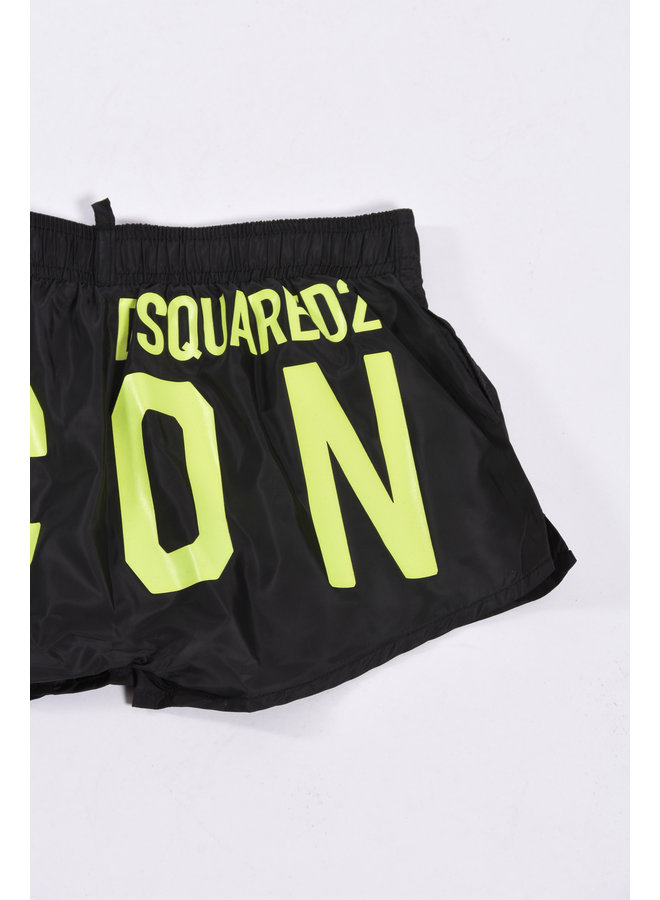 Dsquared2 Kids SS23 - DQ1708 Icon Swimshorts - Black / Neon