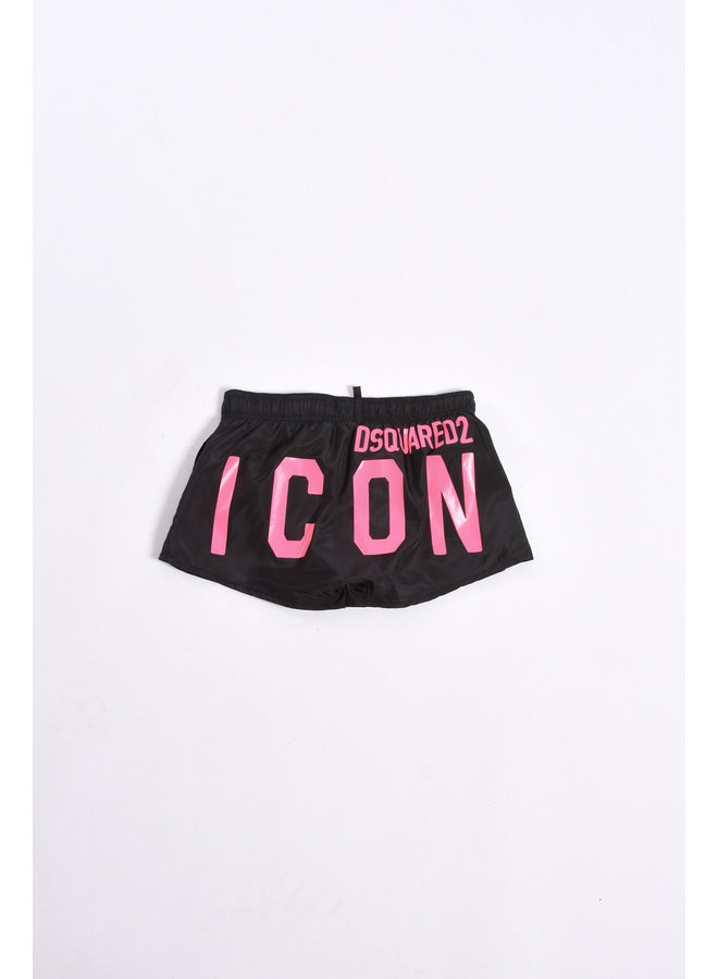 Dsquared2 Kids SS23 - DQ1708 Icon Swimshorts - Black / Pink