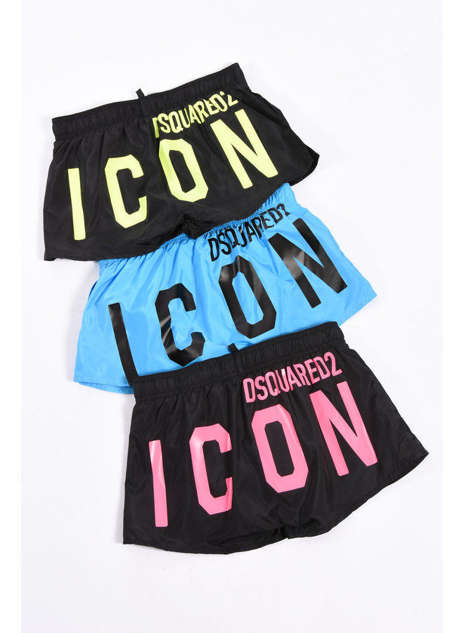 Dsquared2 Kids SS23 - DQ1708 Icon Swimshorts - Black / Pink