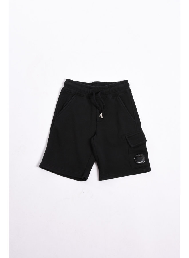 C.P. Company SS23 - Basic Fleece Cargo Shorts - Black