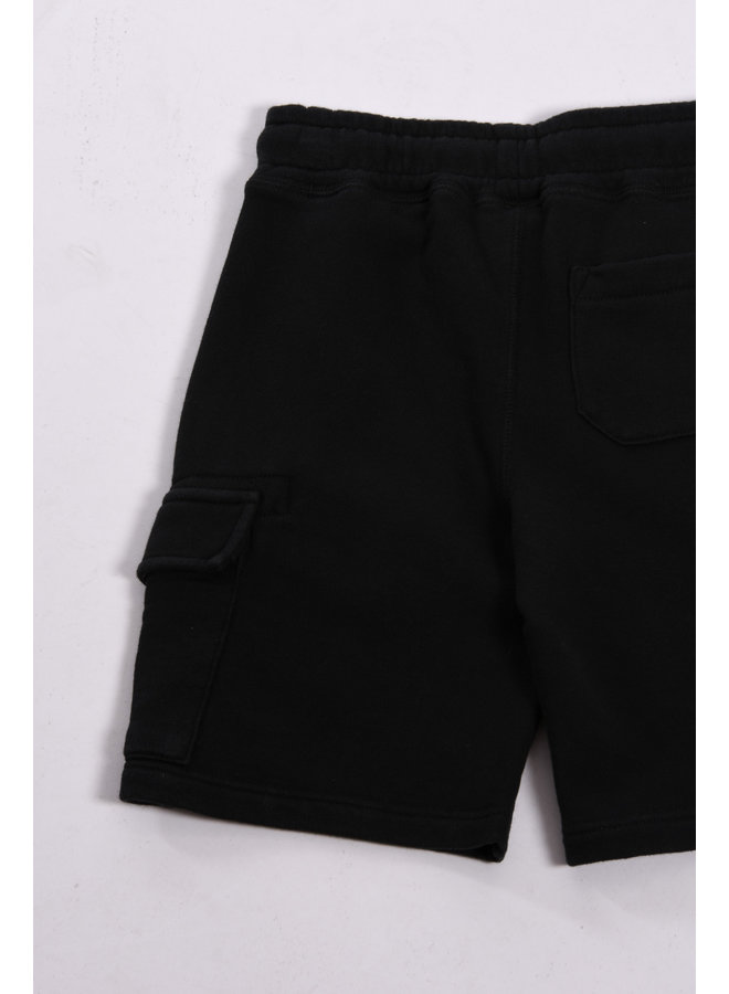 C.P. Company SS23 - Basic Fleece Cargo Shorts - Black