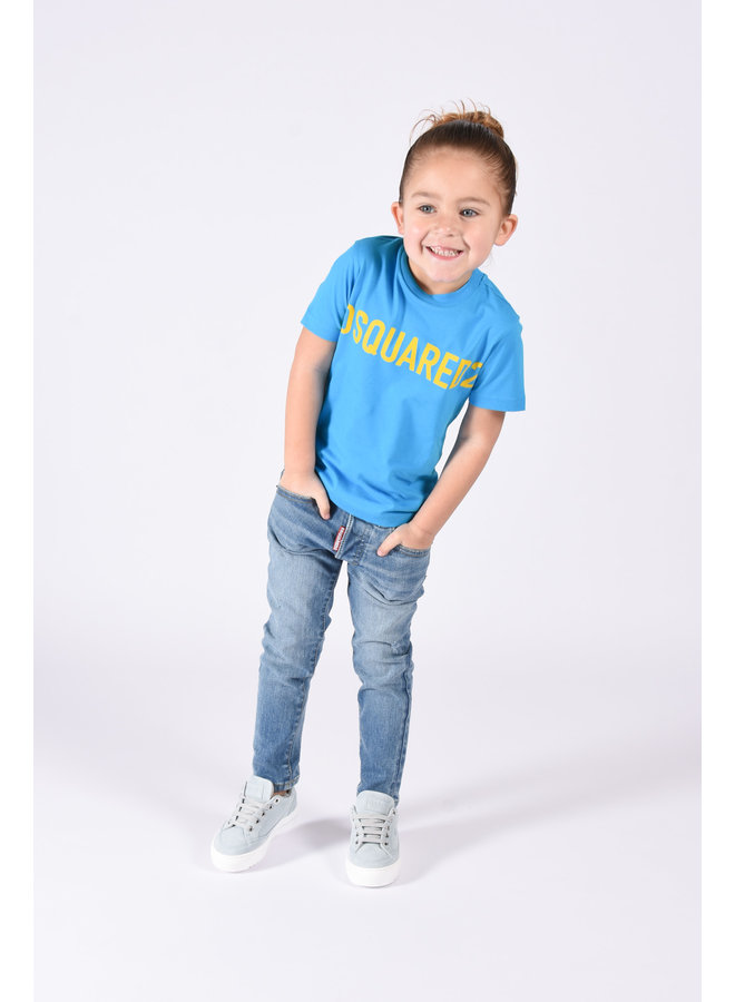 Dsquared2 Kids SS23 - DQ03LD Skater Jeans - Blue Washed