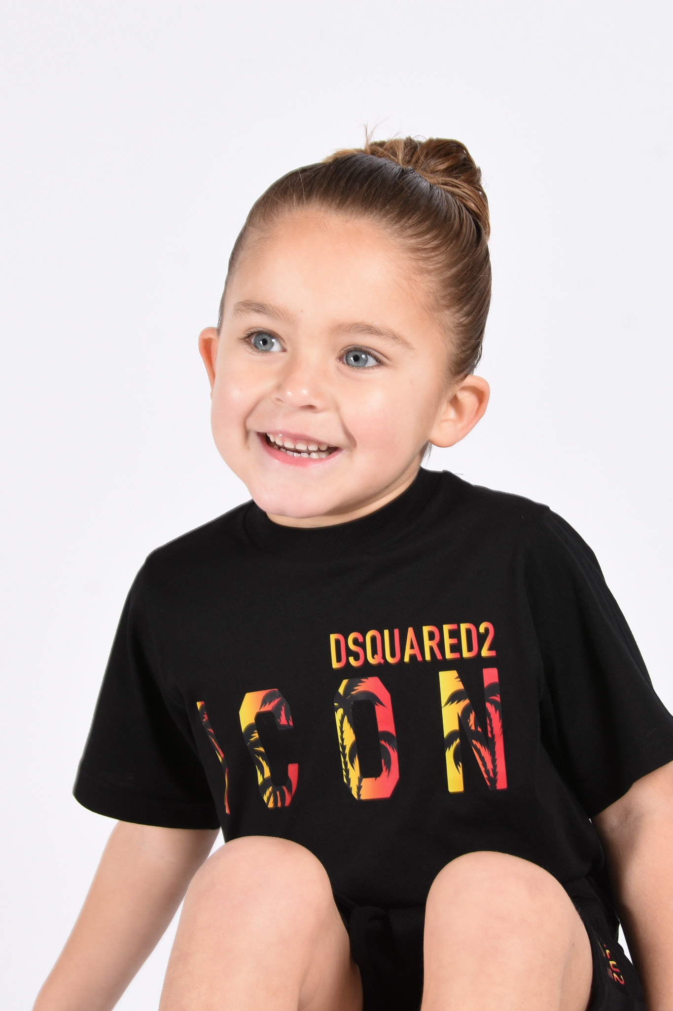 bescherming Voorzieningen Aanbevolen Dsquared Kids SS23 - T-shirt Slouch Fit - Black - Ikke Kids