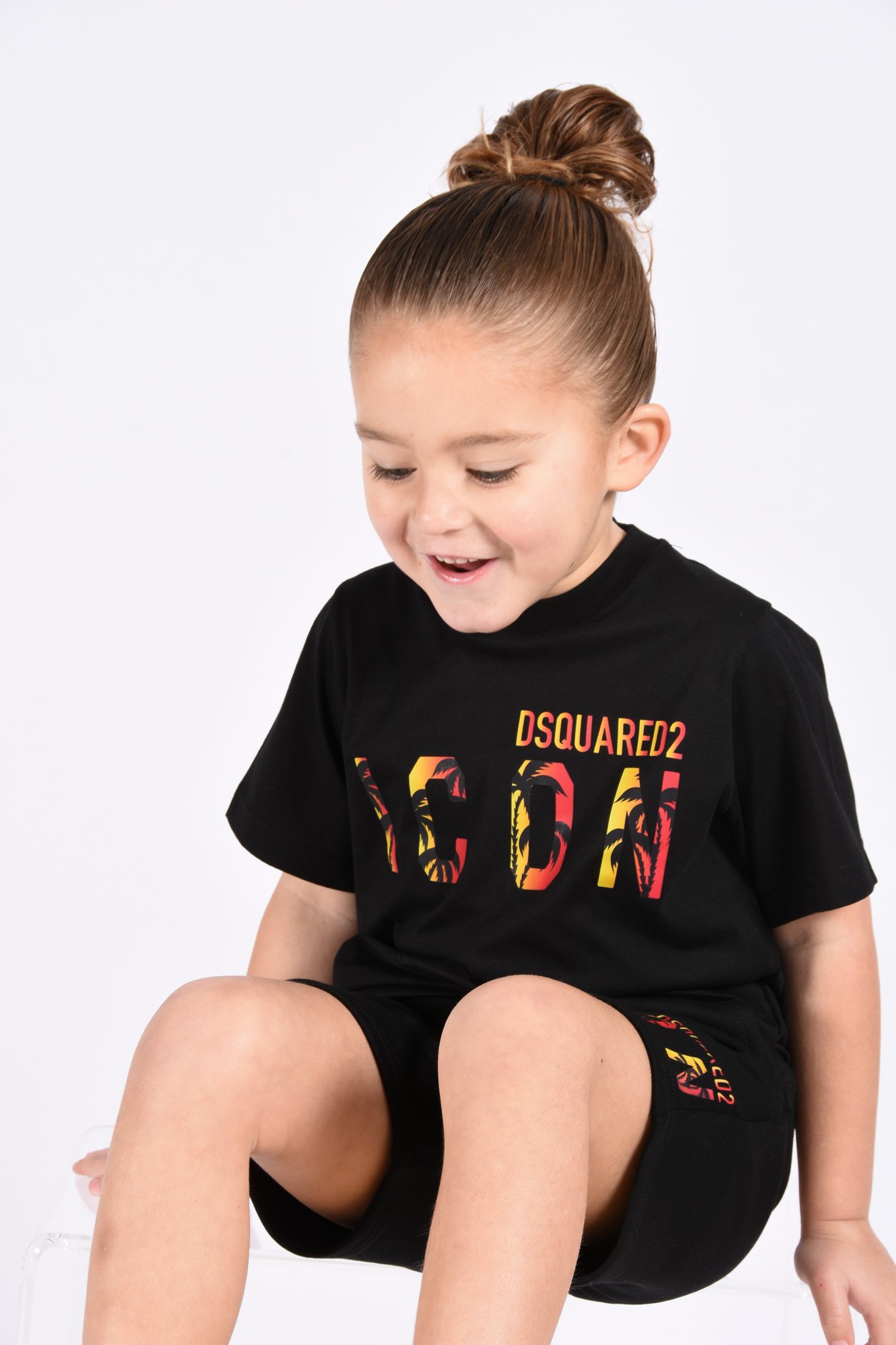 Kids SS23 T-shirt Slouch Fit Black - Ikke