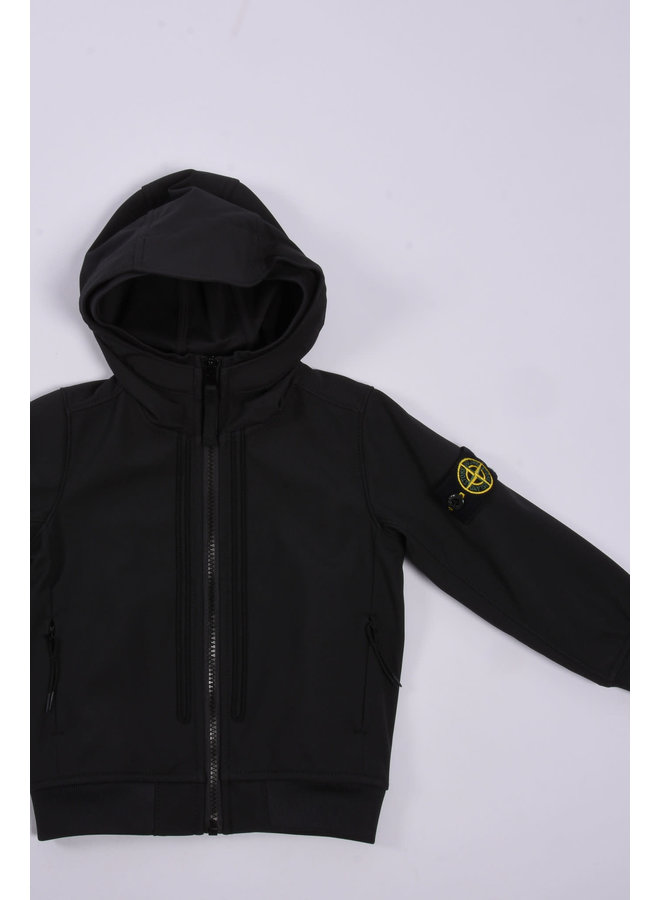 Stone Island SS23 - Logo-Patch Soft Shell Jacket - Black