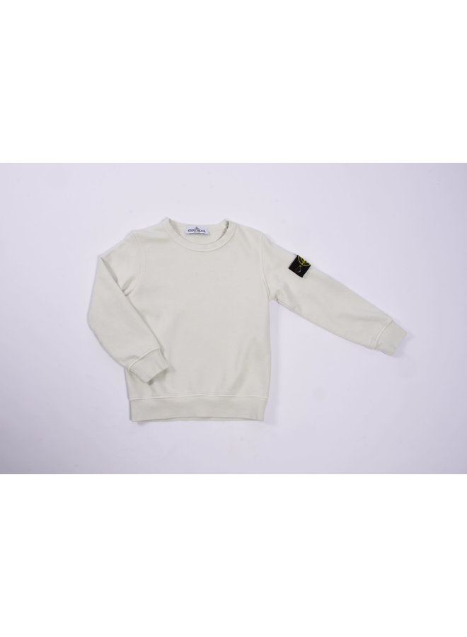 Stone Island SS23 - Felpa Logo-Patch Crewneck Sweatshirt - Pearl Grey