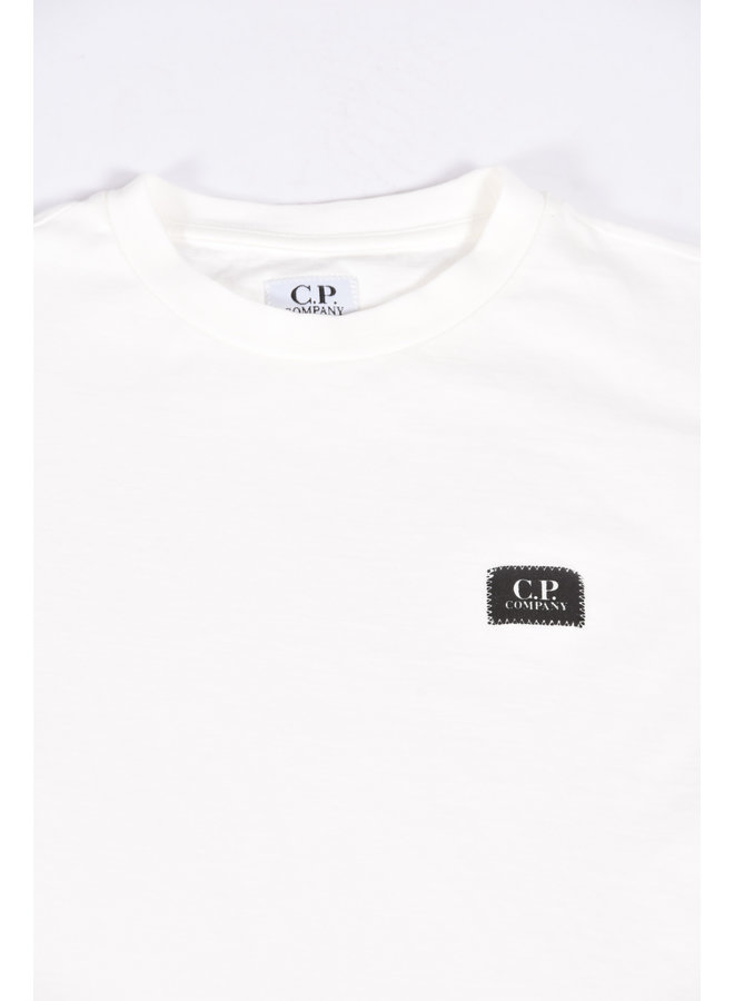 C.P. Company Kids - 30/1 Jersey Logo T-shirt - Gauze White