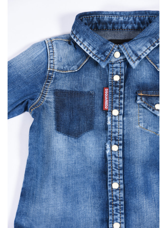 Dsquared2 Baby SS23 - DQ1550 Denim Shirt - Blue