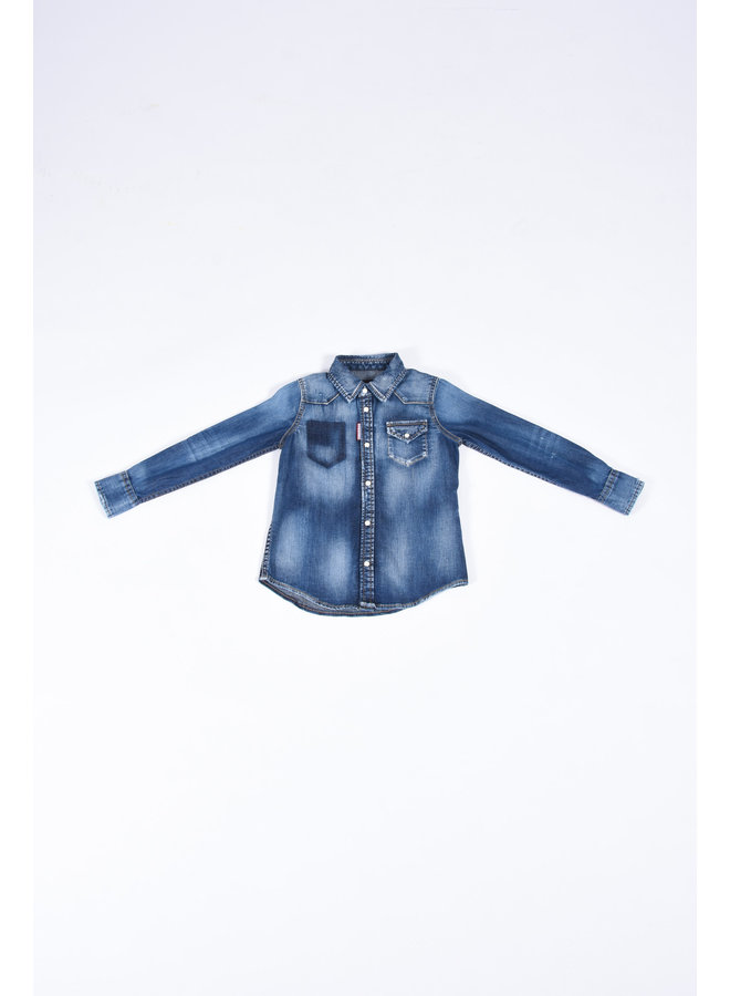 Dsquared2 Kids SS23 - DQ1535 Denim Shirt - Blue