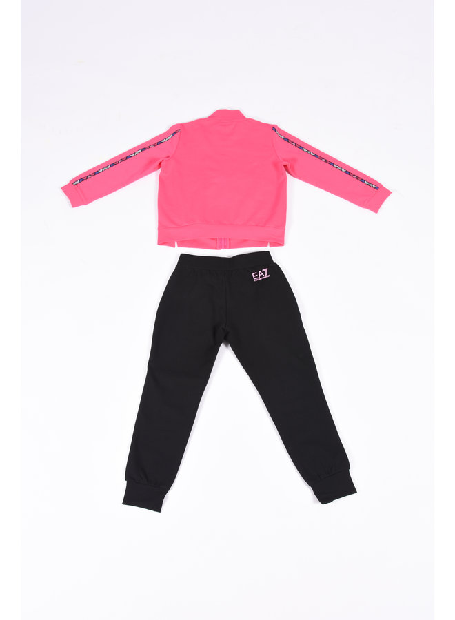 EA7 Kids SS23 - Tracksuit 3RFV55  - Pink Yarrow/Black