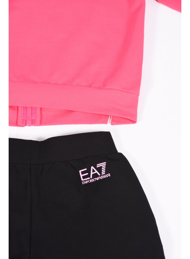 EA7 Kids SS23 - Tracksuit 3RFV55  - Pink Yarrow/Black